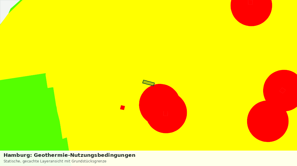 Statische Kartenansicht: Hamburg: Geothermie-Nutzungsbedingungen