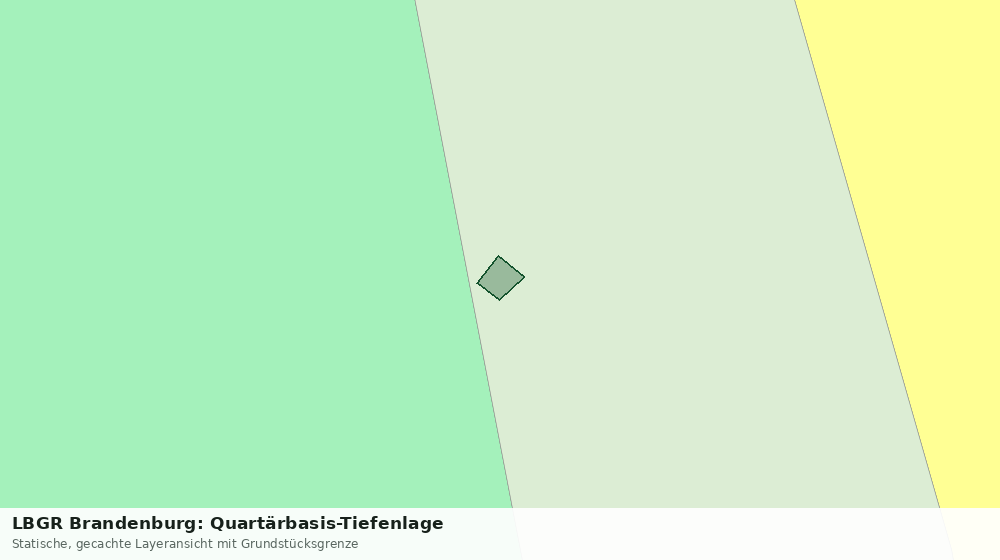 Statische Kartenansicht: LBGR Brandenburg: Quartärbasis-Tiefenlage