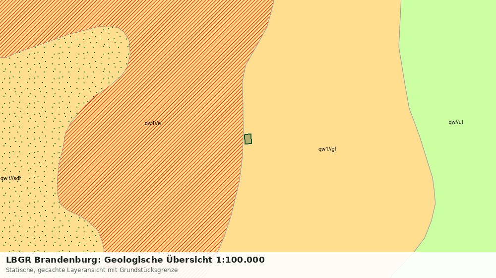 Statische Kartenansicht: LBGR Brandenburg: Geologische Übersicht 1:100.000