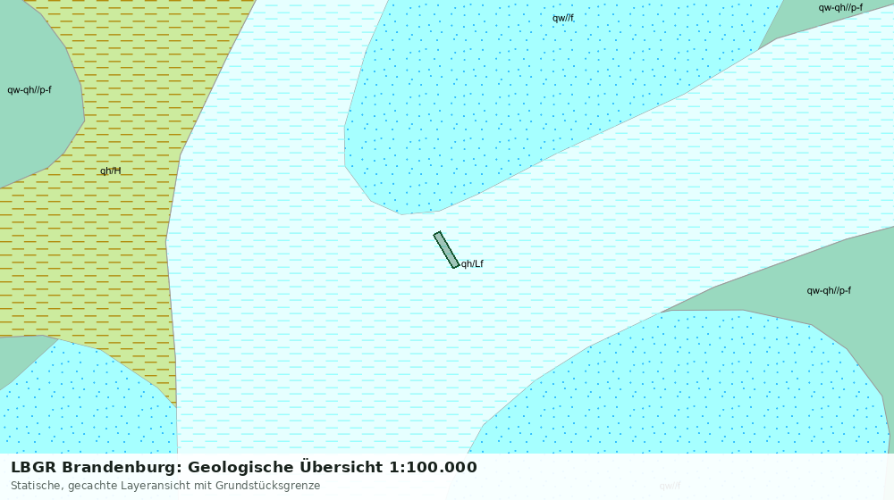 Statische Kartenansicht: LBGR Brandenburg: Geologische Übersicht 1:100.000