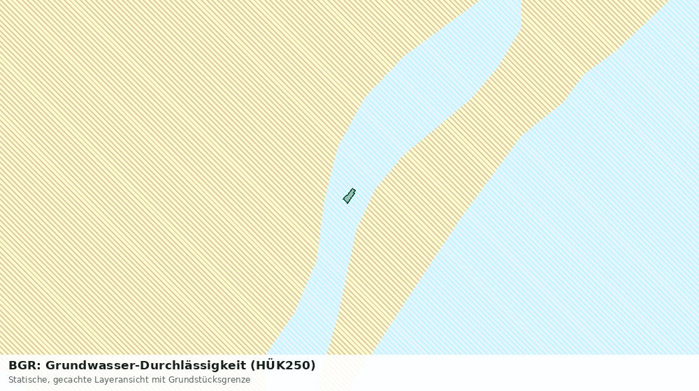 Statische Kartenansicht: BGR: Grundwasser-Durchlässigkeit (HÜK250)