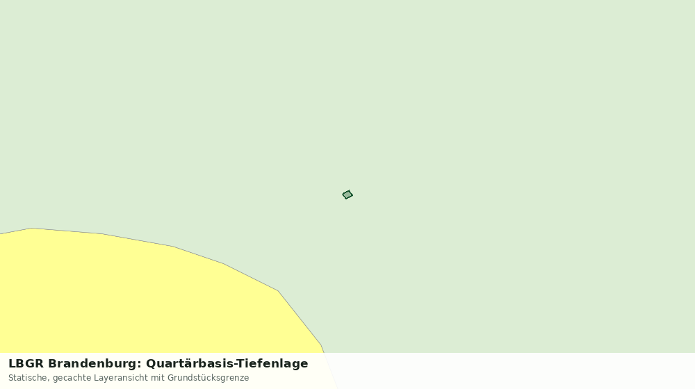 Statische Kartenansicht: LBGR Brandenburg: Quartärbasis-Tiefenlage