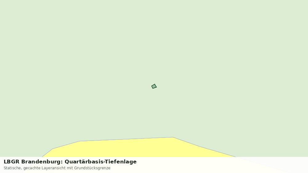 Statische Kartenansicht: LBGR Brandenburg: Quartärbasis-Tiefenlage