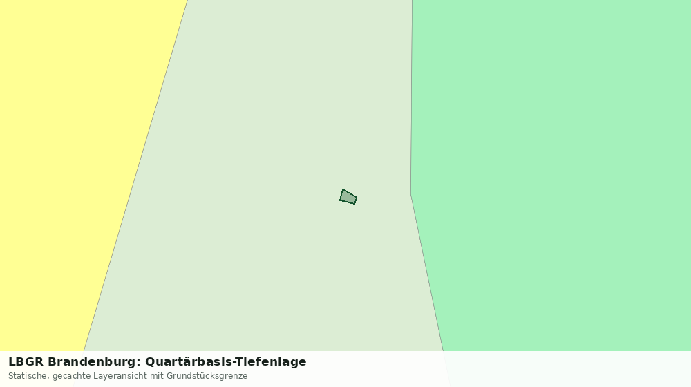 Statische Kartenansicht: LBGR Brandenburg: Quartärbasis-Tiefenlage