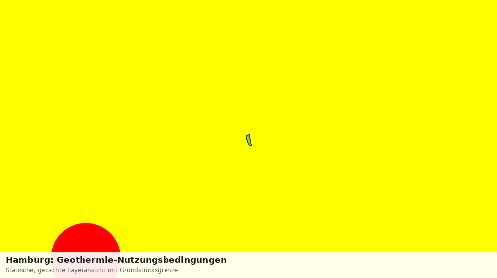 Statische Kartenansicht: Hamburg: Geothermie-Nutzungsbedingungen