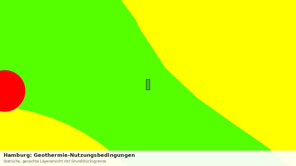 Statische Kartenansicht: Hamburg: Geothermie-Nutzungsbedingungen