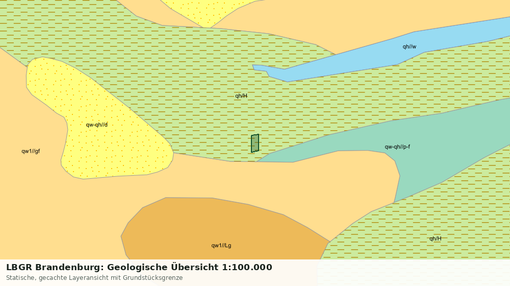 Statische Kartenansicht: LBGR Brandenburg: Geologische Übersicht 1:100.000