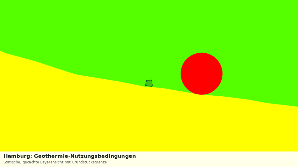 Statische Kartenansicht: Hamburg: Geothermie-Nutzungsbedingungen