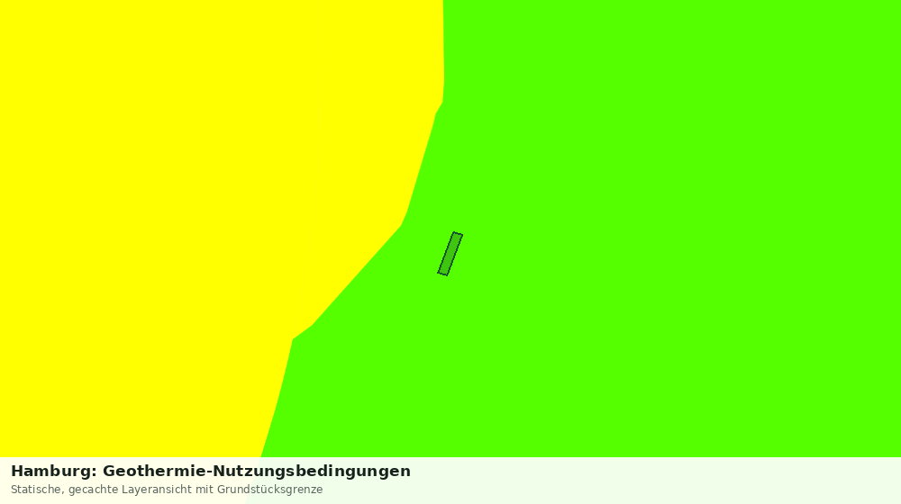 Statische Kartenansicht: Hamburg: Geothermie-Nutzungsbedingungen