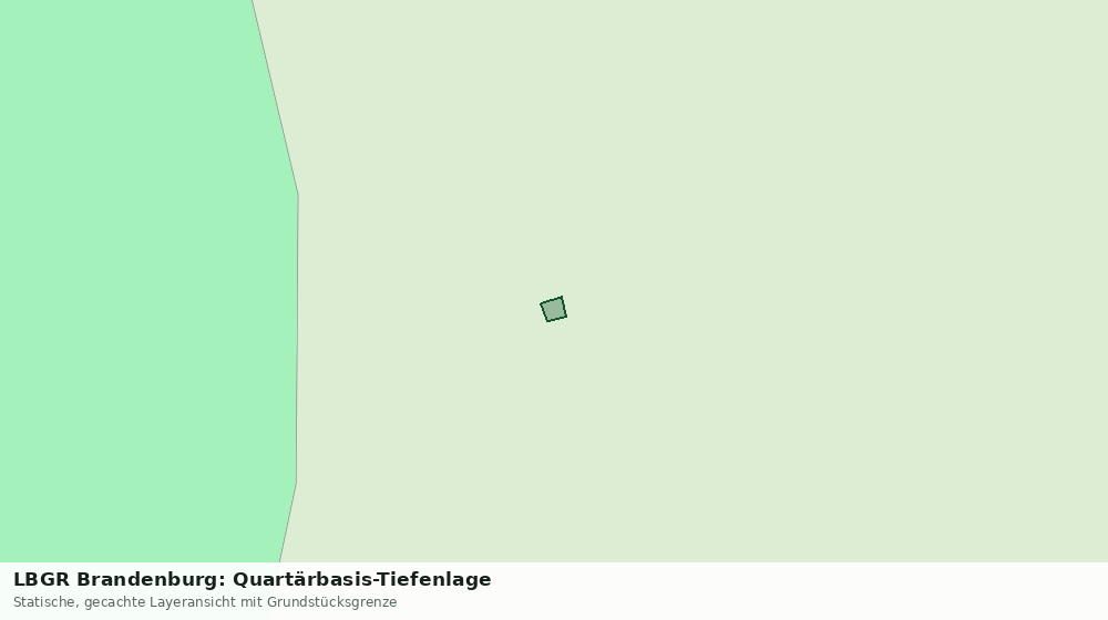 Statische Kartenansicht: LBGR Brandenburg: Quartärbasis-Tiefenlage