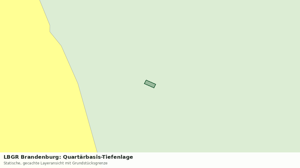Statische Kartenansicht: LBGR Brandenburg: Quartärbasis-Tiefenlage