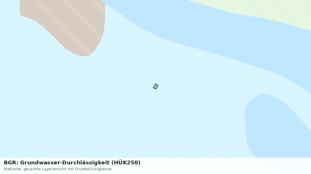 Statische Kartenansicht: BGR: Grundwasser-Durchlässigkeit (HÜK250)