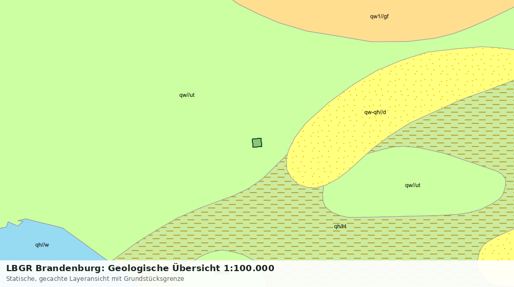 Statische Kartenansicht: LBGR Brandenburg: Geologische Übersicht 1:100.000