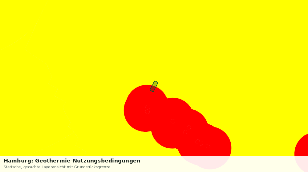 Statische Kartenansicht: Hamburg: Geothermie-Nutzungsbedingungen