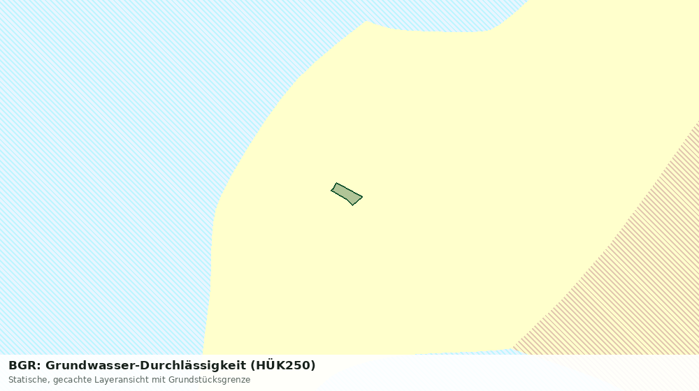 Statische Kartenansicht: BGR: Grundwasser-Durchlässigkeit (HÜK250)