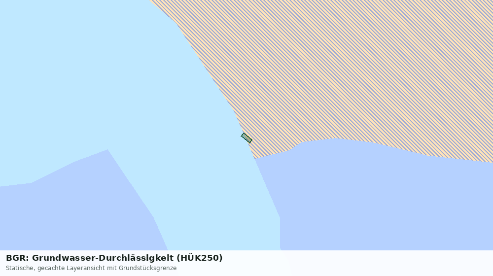 Statische Kartenansicht: BGR: Grundwasser-Durchlässigkeit (HÜK250)