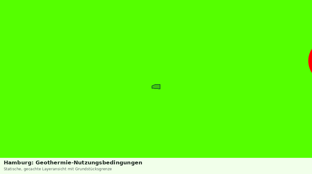 Statische Kartenansicht: Hamburg: Geothermie-Nutzungsbedingungen