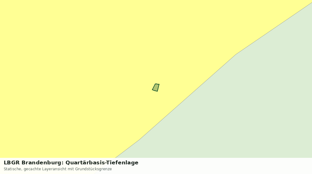 Statische Kartenansicht: LBGR Brandenburg: Quartärbasis-Tiefenlage