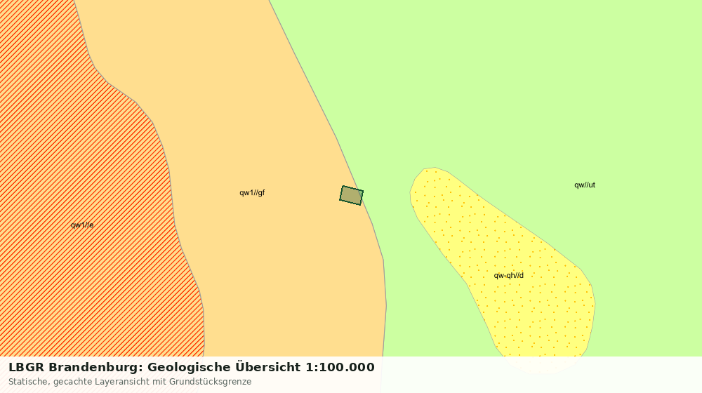 Statische Kartenansicht: LBGR Brandenburg: Geologische Übersicht 1:100.000