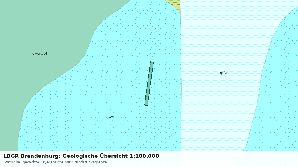 Statische Kartenansicht: LBGR Brandenburg: Geologische Übersicht 1:100.000