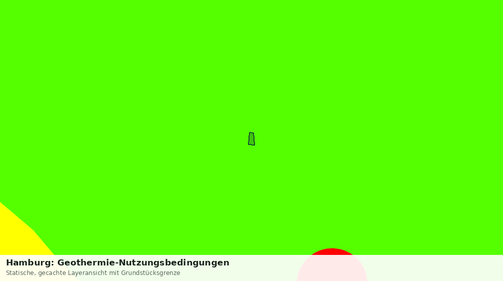 Statische Kartenansicht: Hamburg: Geothermie-Nutzungsbedingungen