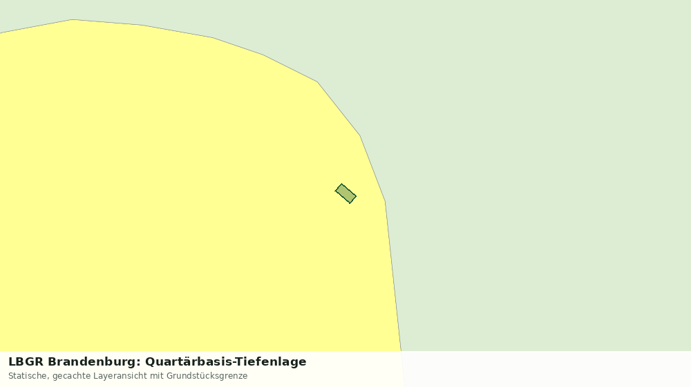 Statische Kartenansicht: LBGR Brandenburg: Quartärbasis-Tiefenlage