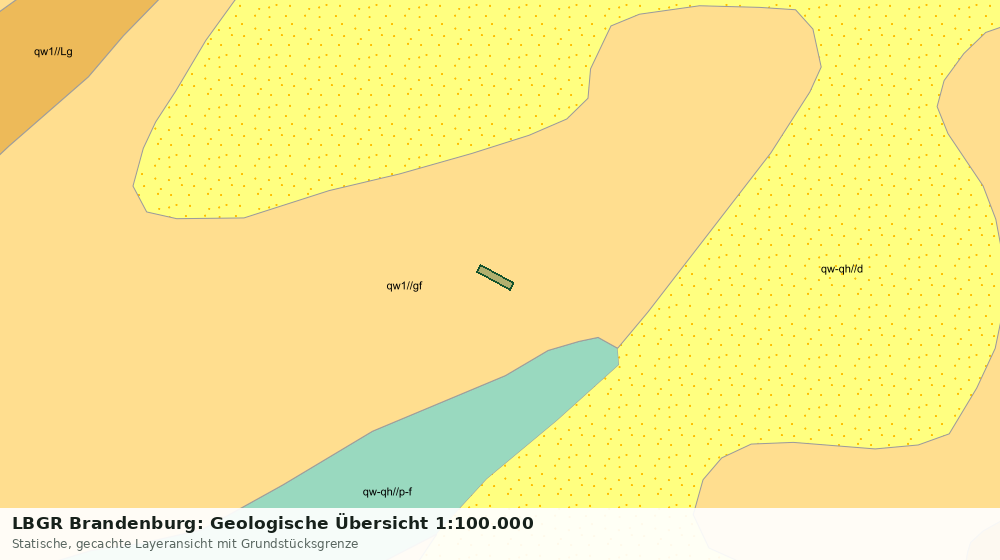 Statische Kartenansicht: LBGR Brandenburg: Geologische Übersicht 1:100.000