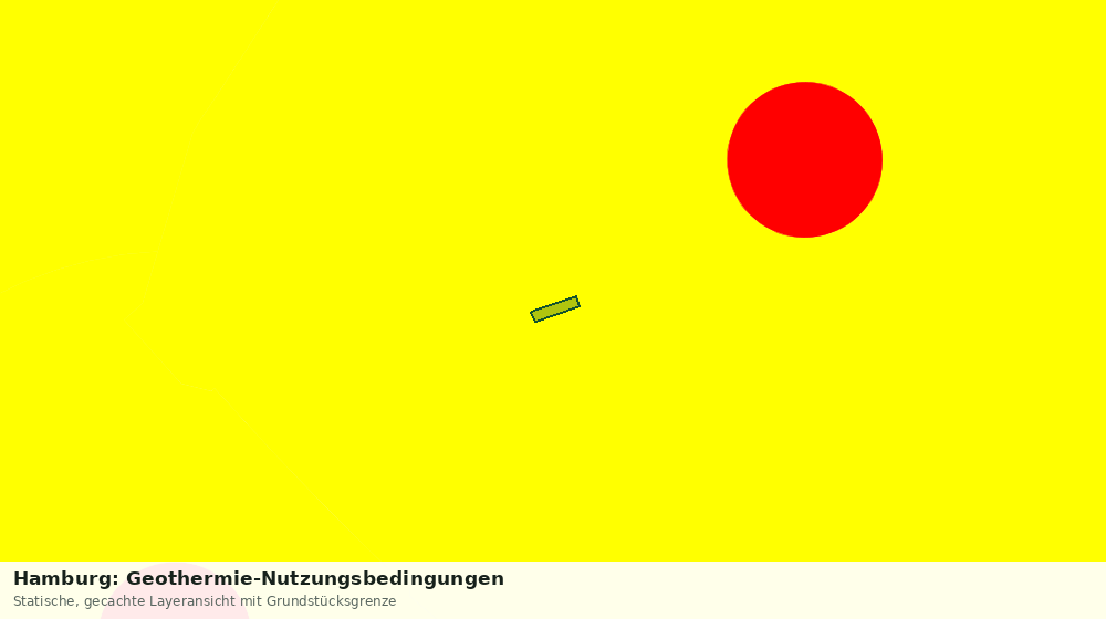 Statische Kartenansicht: Hamburg: Geothermie-Nutzungsbedingungen