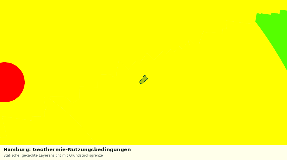 Statische Kartenansicht: Hamburg: Geothermie-Nutzungsbedingungen