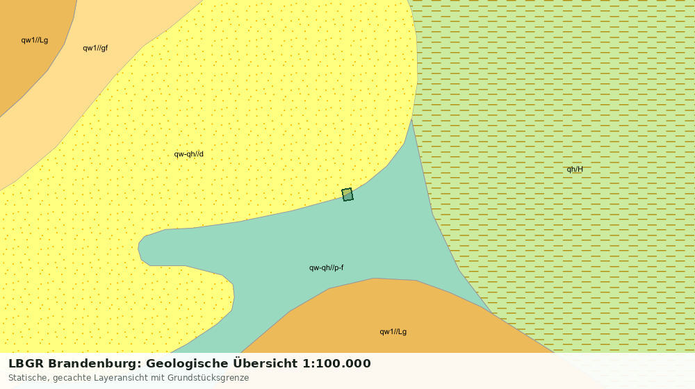 Statische Kartenansicht: LBGR Brandenburg: Geologische Übersicht 1:100.000