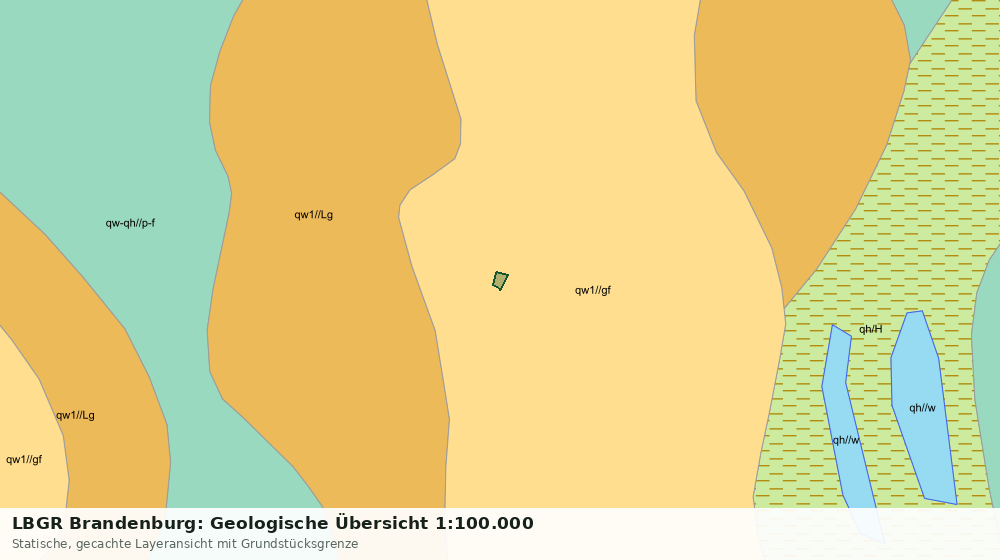 Statische Kartenansicht: LBGR Brandenburg: Geologische Übersicht 1:100.000