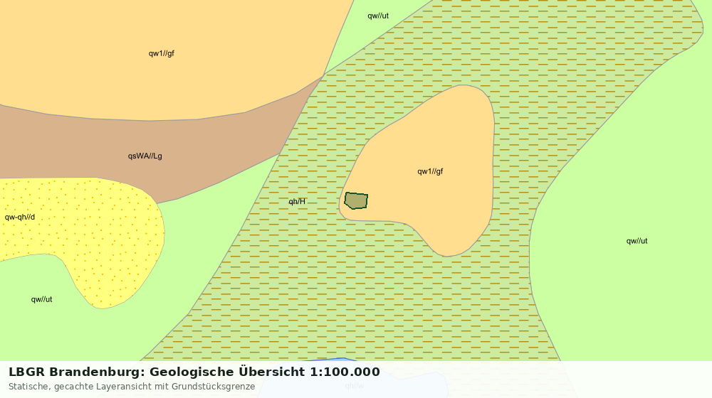 Statische Kartenansicht: LBGR Brandenburg: Geologische Übersicht 1:100.000
