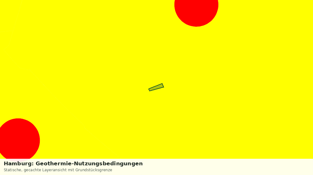 Statische Kartenansicht: Hamburg: Geothermie-Nutzungsbedingungen