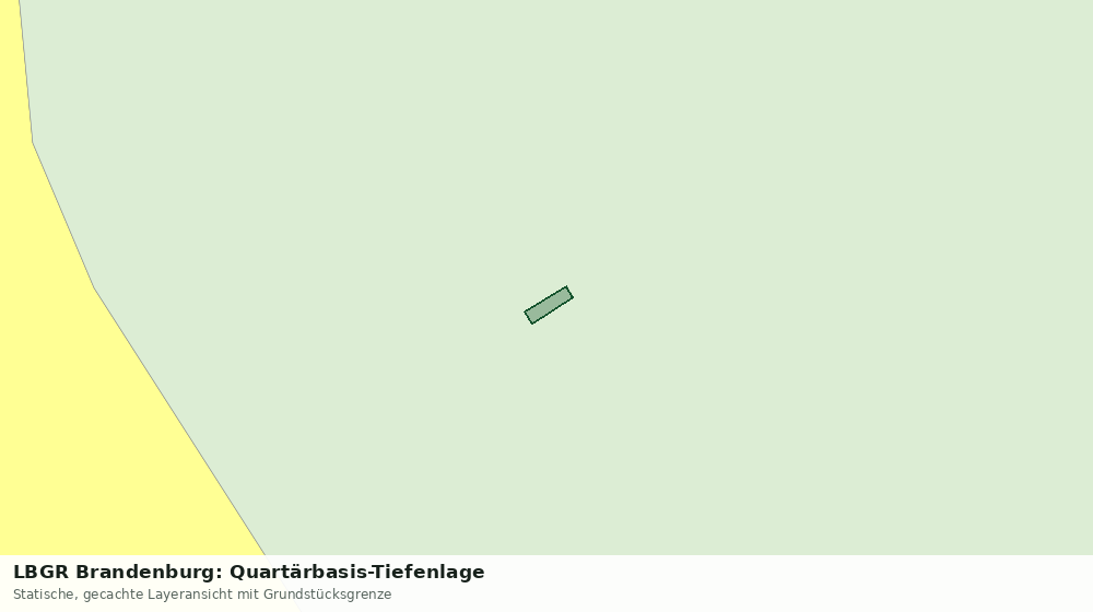 Statische Kartenansicht: LBGR Brandenburg: Quartärbasis-Tiefenlage