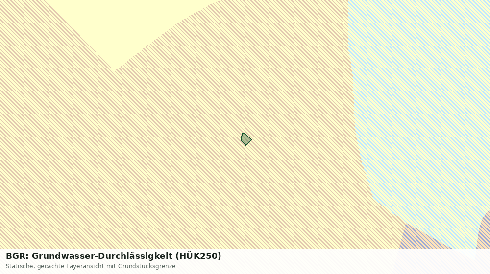 Statische Kartenansicht: BGR: Grundwasser-Durchlässigkeit (HÜK250)