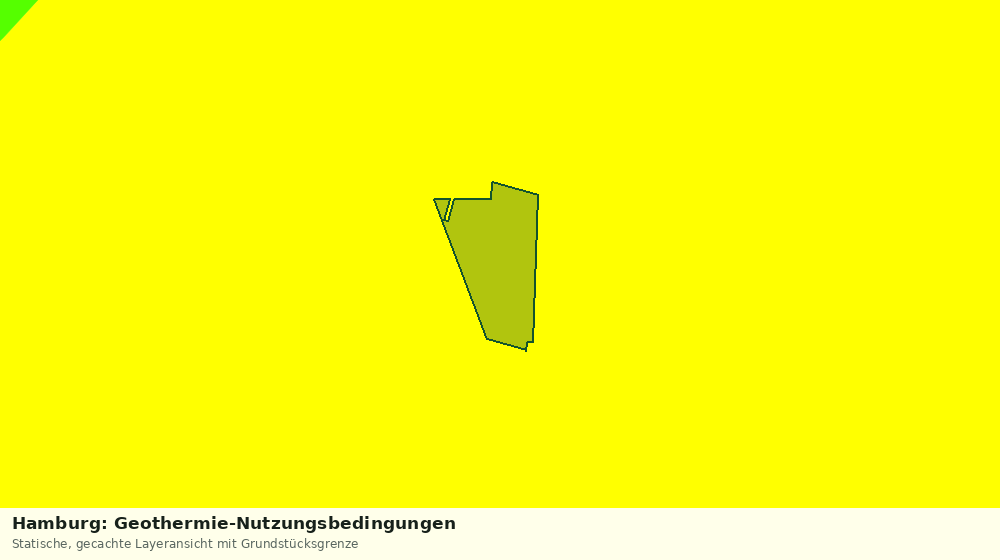 Statische Kartenansicht: Hamburg: Geothermie-Nutzungsbedingungen
