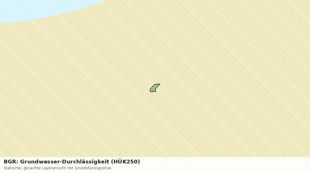 Statische Kartenansicht: BGR: Grundwasser-Durchlässigkeit (HÜK250)
