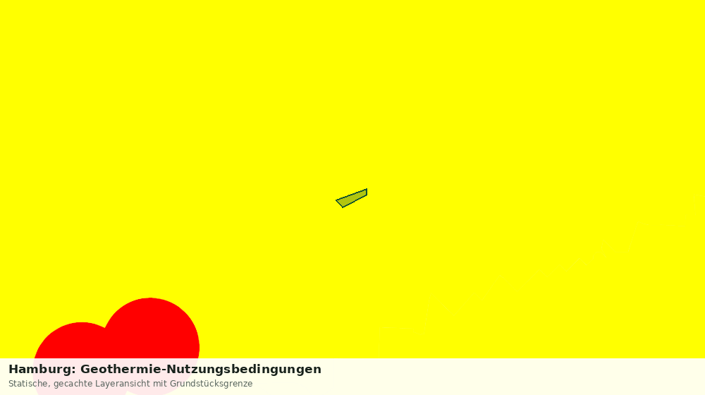 Statische Kartenansicht: Hamburg: Geothermie-Nutzungsbedingungen