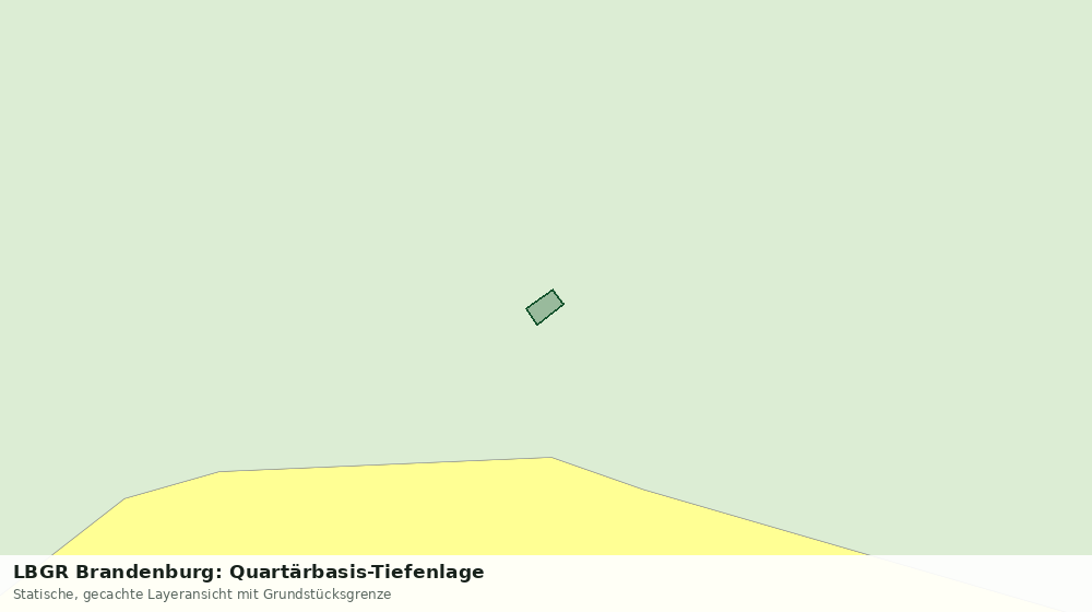 Statische Kartenansicht: LBGR Brandenburg: Quartärbasis-Tiefenlage