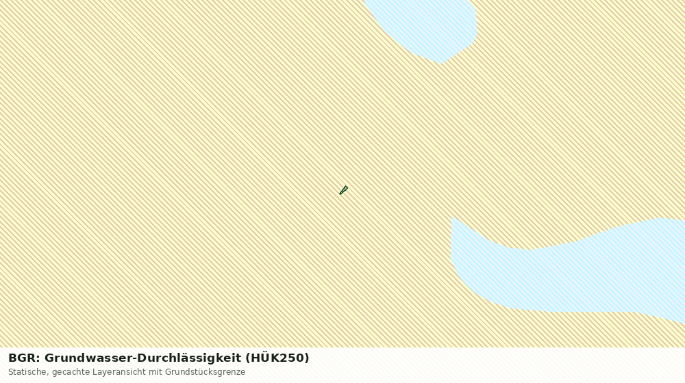 Statische Kartenansicht: BGR: Grundwasser-Durchlässigkeit (HÜK250)