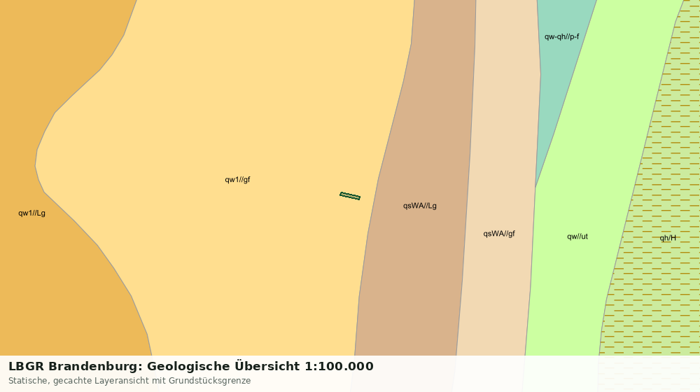 Statische Kartenansicht: LBGR Brandenburg: Geologische Übersicht 1:100.000