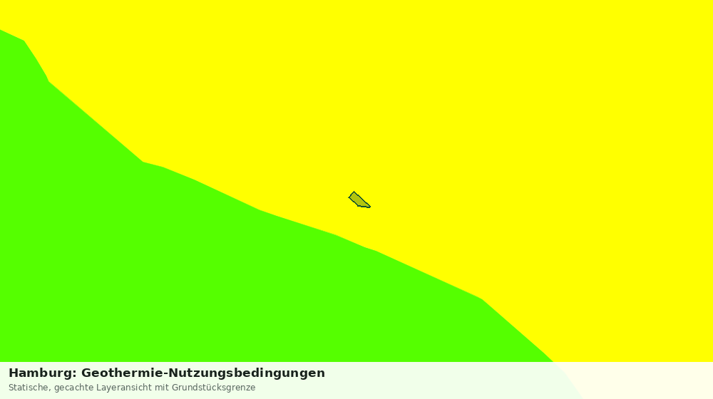 Statische Kartenansicht: Hamburg: Geothermie-Nutzungsbedingungen