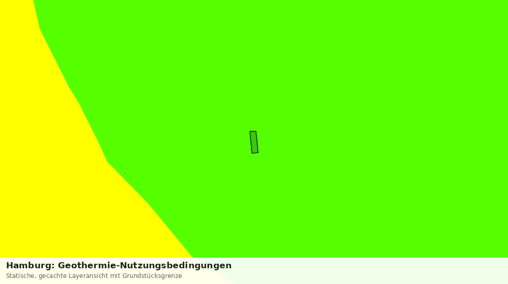 Statische Kartenansicht: Hamburg: Geothermie-Nutzungsbedingungen