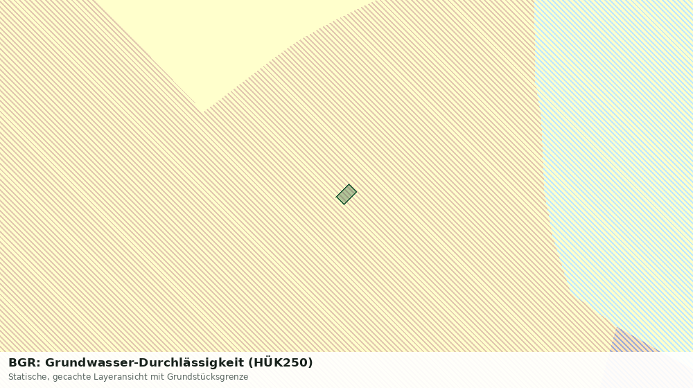 Statische Kartenansicht: BGR: Grundwasser-Durchlässigkeit (HÜK250)