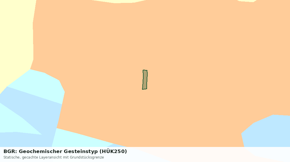 Statische Kartenansicht: BGR: Geochemischer Gesteinstyp (HÜK250)
