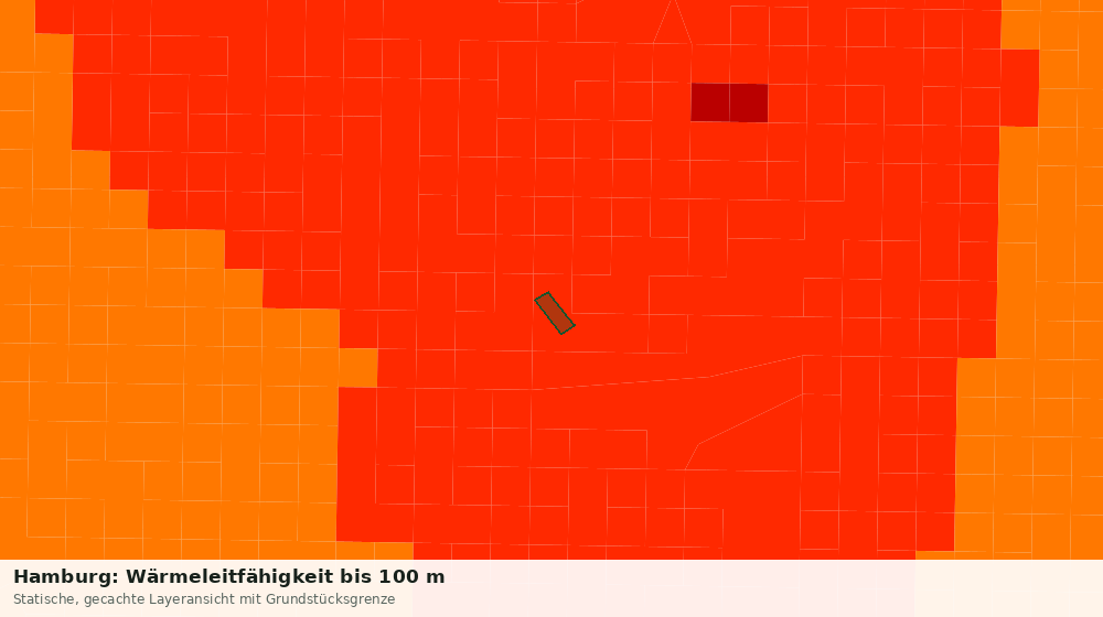 Statische Kartenansicht: Hamburg: Wärmeleitfähigkeit bis 100 m