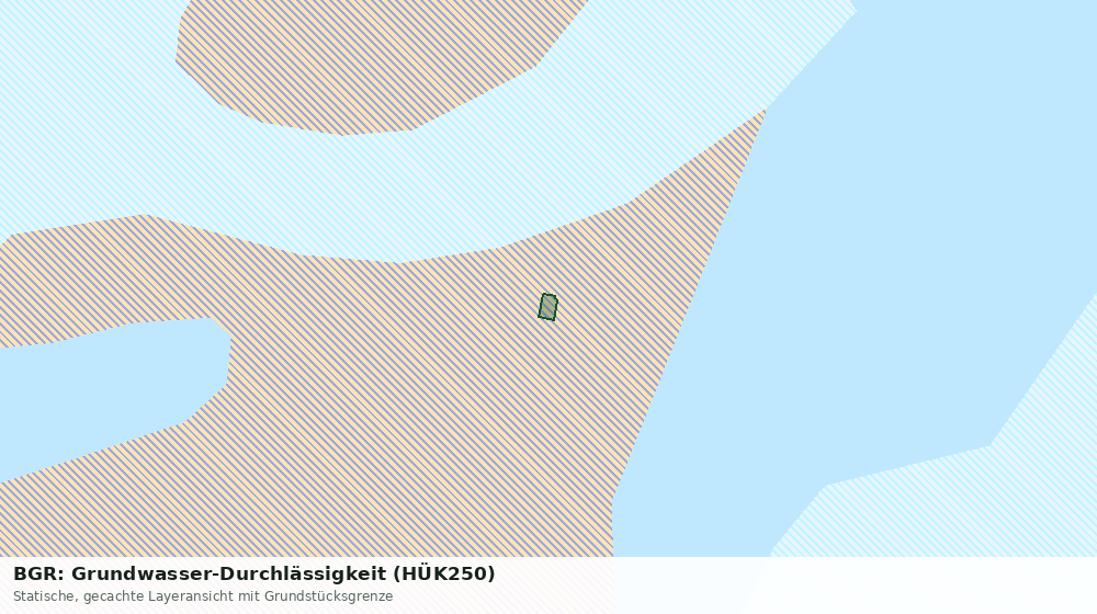 Statische Kartenansicht: BGR: Grundwasser-Durchlässigkeit (HÜK250)