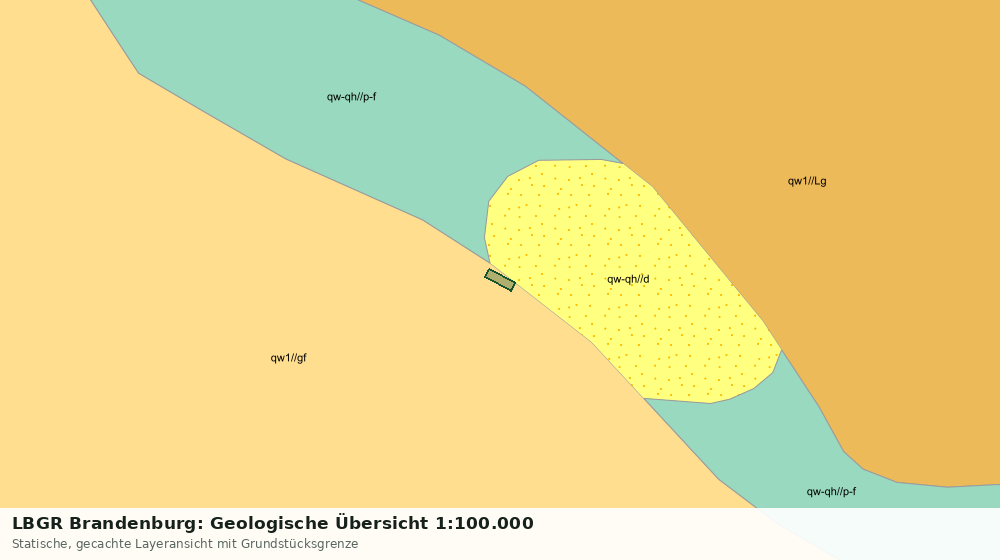Statische Kartenansicht: LBGR Brandenburg: Geologische Übersicht 1:100.000