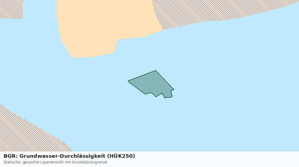 Statische Kartenansicht: BGR: Grundwasser-Durchlässigkeit (HÜK250)