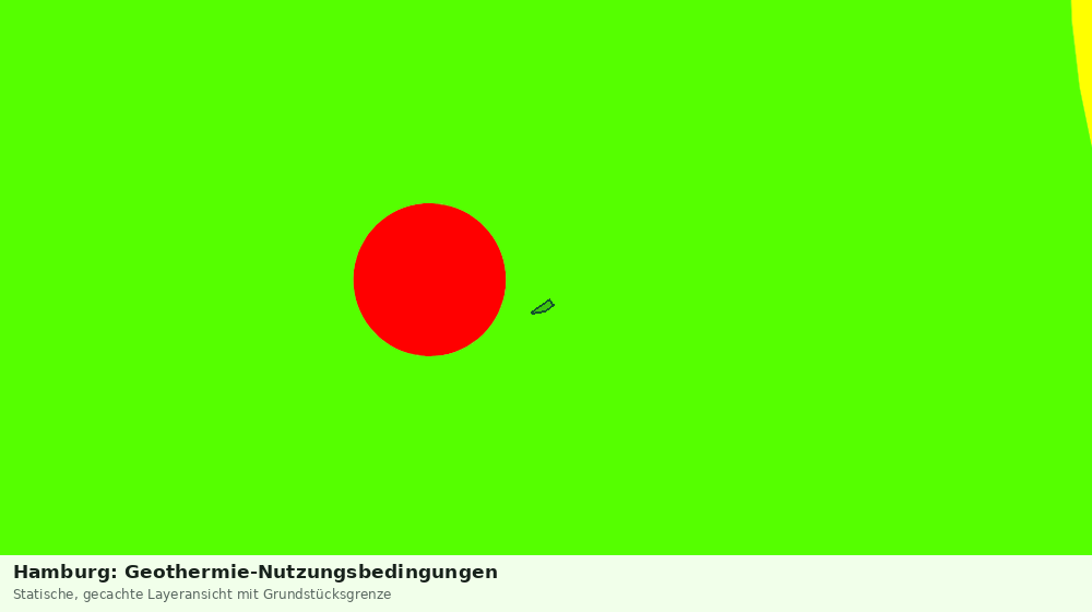 Statische Kartenansicht: Hamburg: Geothermie-Nutzungsbedingungen
